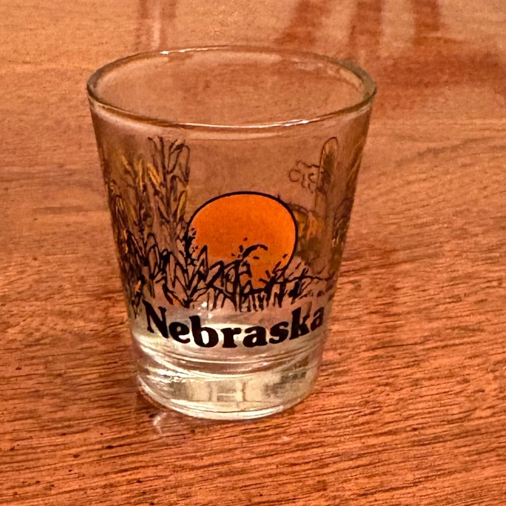 Vintage Novelty Nebraska Shot Glass